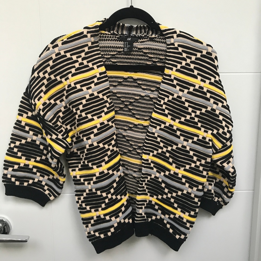 Boxy Knit Stripe Cardigan
